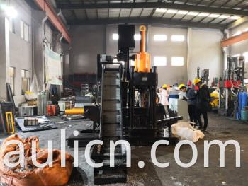 Y83-500 Hydraulic Metal Briquette Machine maka Recycling Scrap Copper